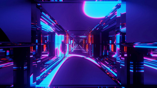 散热价值光面紫色推进宇宙飞船隧道4kuhd3d插图背景辐射反强光束插图背景星际图片