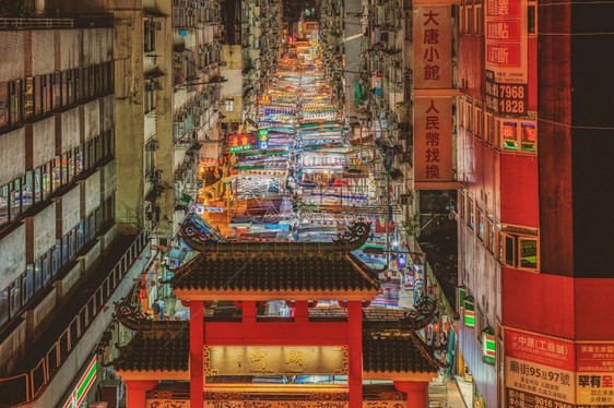 建造文化七月MongKokHongKongJULY2019年7月4日公共寺庙街最佳景色2019年7月4日图片