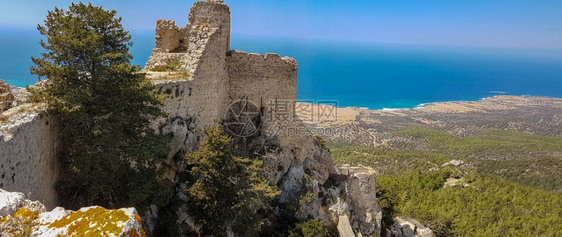 文化结石Kantara塞浦路斯2018年6月9日Kantara城堡是塞浦路斯Ammochostos区三座Pentadaktyty图片