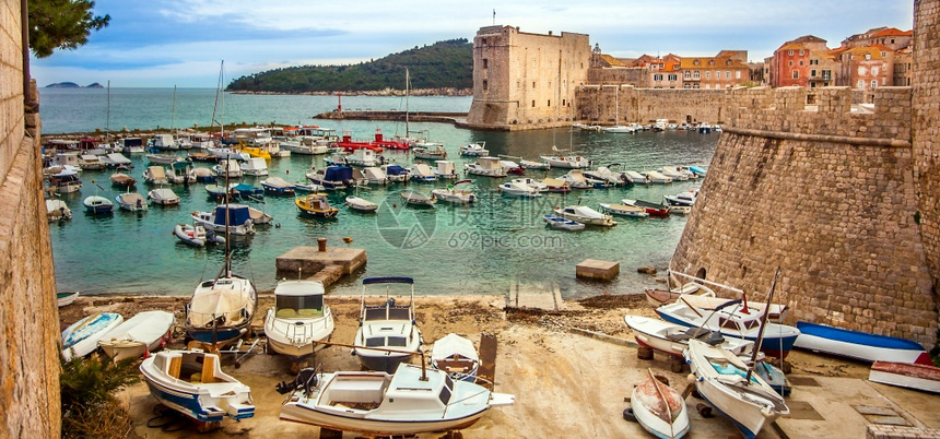 游艇2018年3月4日克罗地亚杜布夫尼克Dubrovnik地中海旅行图片