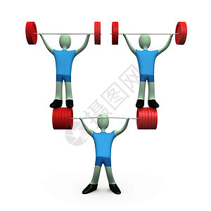 超强运动员成功力量计算机举重重量弯曲插图运动优胜者背景图片