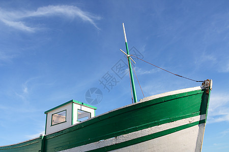渔船血管支撑桅杆古董拖网海岸拖拉机港口海岸线码头图片
