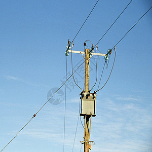 电源2Pole2电气网格力量英语线条电压绝缘体金属分发国家图片