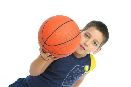 孤立的男孩打篮球竞赛工作室运动员比赛力量运动篮球分数成功青年图片