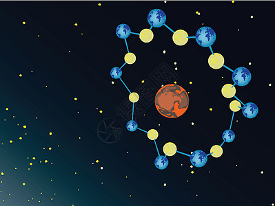 超新星技术组织粒子结构圆圈火星反射蓝色化学月亮图片