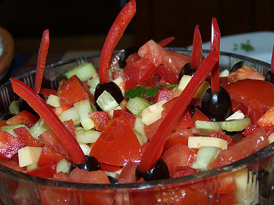沙拉营养用餐食物玻璃胃口厨房保健维生素午餐小吃图片