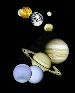 太空中的行星火星土星照片鸟瞰图地球海王星木星太阳科学宇宙图片