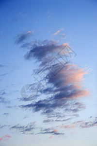 黄昏时天空和云彩气氛照片风景卷云景观图片
