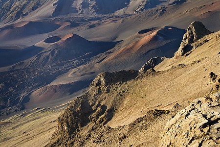 Dormant 火山Haleakala 毛伊图片