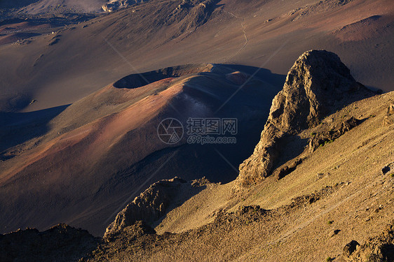 Haleakala国家公园 夏威夷毛伊岛观光岩石旅行水平陨石熔岩火山风景休眠编队图片