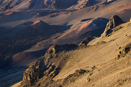 Haleakala国家公园 夏威夷毛伊岛熔岩风景岩石观光旅行陨石火山休眠照片水平图片