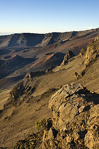 Haleakala国家公园 夏威夷毛伊岛风景陨石熔岩岩石观光休眠火山照片旅行图片