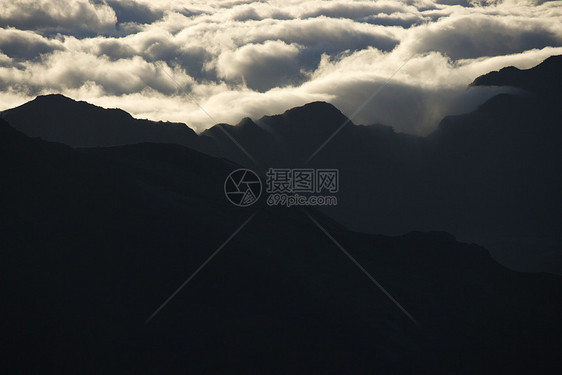 Haleakala国家公园 夏威夷毛伊岛火山休眠水平风景照片图片