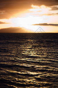 毛伊岛日落海滩风景喜兵卫旅行照片热带辉光海洋假期海景图片