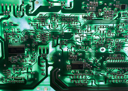 旧电视电路板芯片数据母板处理器工程技术编程金子信号科学图片