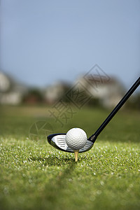 高尔夫球俱乐部球座闲暇照片运动高尔夫球背景图片