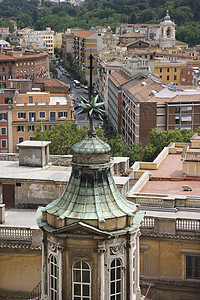 罗马 意大利城景建筑景观旅行假期城市照片教会鸟瞰图高角度建筑学背景图片