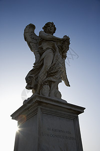 意大利罗马的天使雕塑荆棘冠雕像旅行假期照片宗教图片