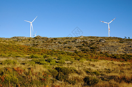 史塔克白电能 产生风涡轮图片