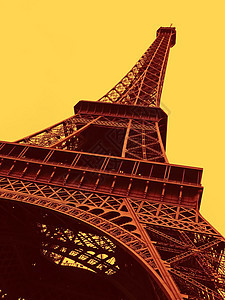 巴黎埃菲尔铁塔景观文化首都纪念碑旅游工程师历史性建筑师柱子建筑图片