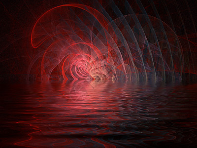 抽象的彩色背景曲线漩涡电脑艺术弯曲螺旋墙纸学习幻想插图图片