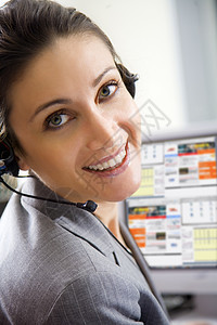 办公室使用寿命服务快乐中心代表接线员通讯喜悦秘书客户人士图片