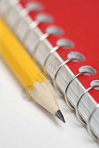 铅笔和笔记本束缚用品办公室教育办公用品螺旋学习图片