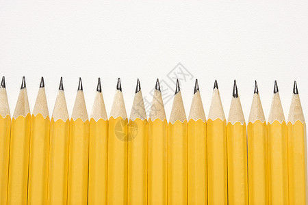 铅笔行办公室文具教育商业水平学校用品学习办公用品黄色图片