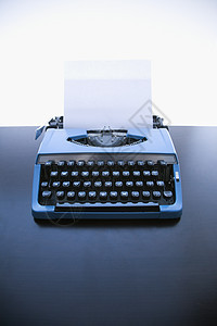 旧式打字机写作静物作家块空白对象商业图片