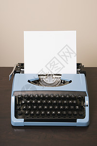 旧式打字机作家块写作静物对象商业空白图片