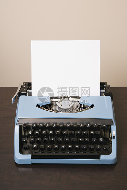旧式打字机作家块写作静物对象商业空白图片
