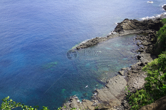 湾海岸海滩蓝色海洋图片