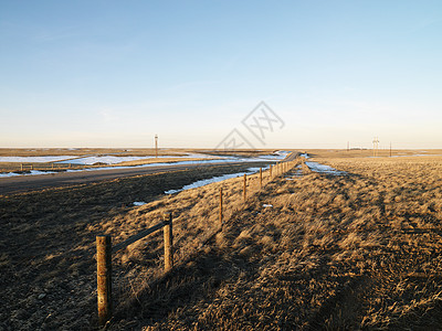 农村道路旅行栅栏水平风景乡村地平线图片