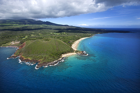 夏威夷海岸视图旅行地貌鸟瞰图悬崖旅游支撑沿海假期水平图片