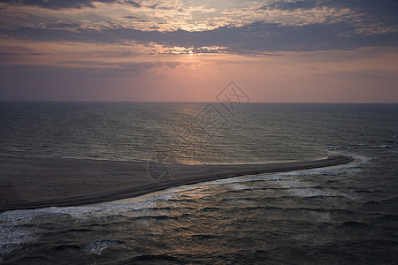 一系列的浅滩海洋海滩风景海岸日落水平天空海景太阳照片图片