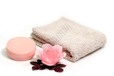 粉红玫瑰女性化纺织品身体材料毛巾卫生粉色清洁度卫生间护理图片