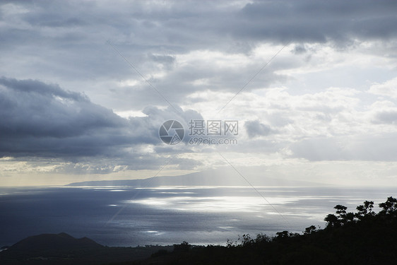 太平洋中的岛屿图片