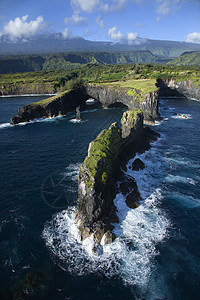 毛伊海岸线假期岩石旅行视图自然界海岸旅游照片水平海洋图片