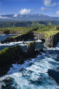 毛伊海岸照片海洋自然界风景水平悬崖视图旅行岩石假期图片