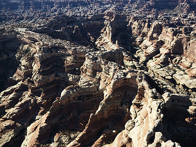 犹他州岩层砂岩鸟瞰图地貌地层水平天线岩石自然界照片风景图片