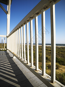 海滩的火花甲板风景建筑线条栏杆照片旅行旅游门廊闲暇图片