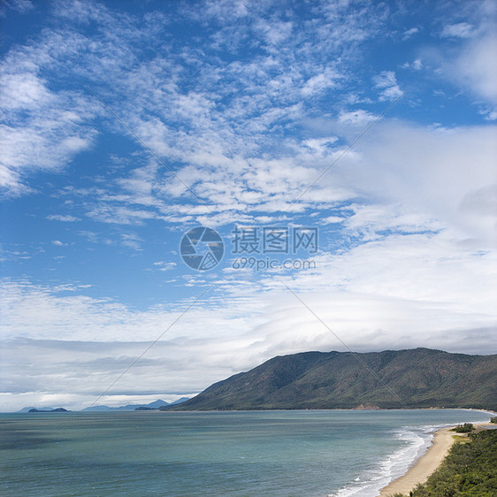 昆士兰风景海岸旅游照片正方形海洋旅行闲暇海景假期海岸线自然界图片