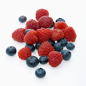 新鲜水果浆果工作室营养混合物静物生产小吃覆盆子物体饮食图片