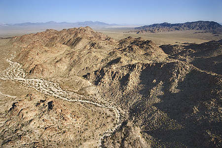 沙漠山区高角度山脉鸟瞰图土地地貌自然界干旱形成风景水平图片