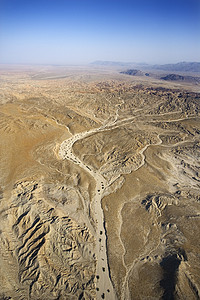 沙漠现场高角度风景土地地貌鸟瞰图自然界侵蚀干旱形成图片