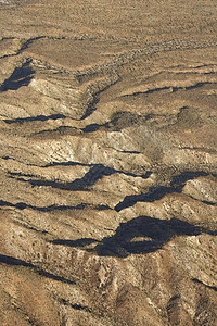 西南风景鸟瞰图自然界沙漠地貌崎岖形成干旱山脉土地地形图片