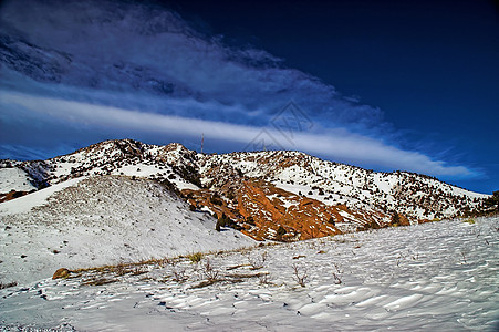 科罗拉多沙漠的冬季图片