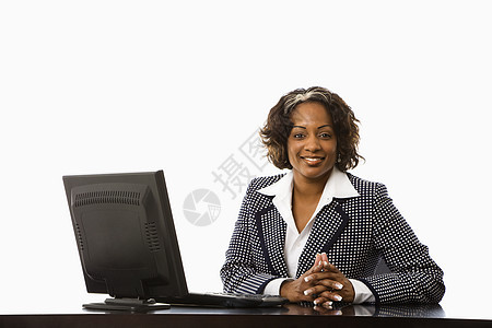 现职的女商务人士商务笔记本公司女性商界女士技术职业商业人士图片