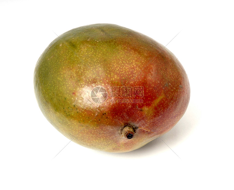 芒果热带白色小吃椭圆形甜点营养饮食植物红色香气图片