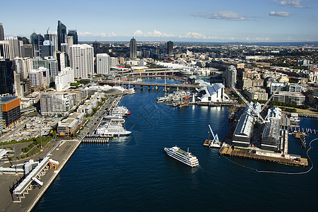 亲爱的港湾 悉尼旅行港口船只游轮城市天际旅游运输渡船市中心图片